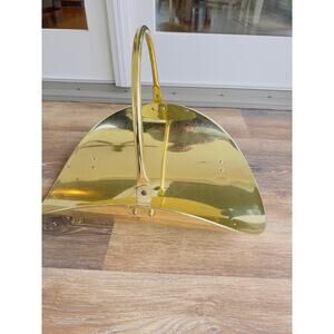 VTG Fireplace Log Fire Wood Kindling Holder Basket metal 21x14”